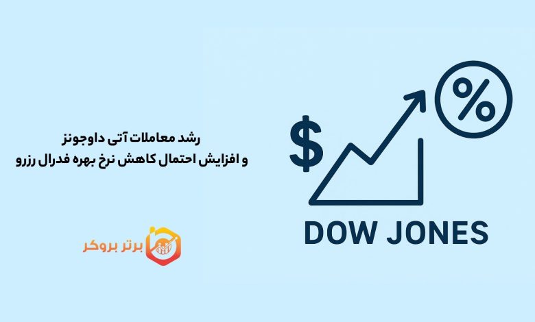 رشد معاملات آتی داوجونز و افزایش احتمال کاهش نرخ بهره فدرال رزرو