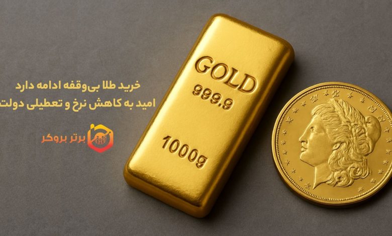 خرید طلا بی‌وقفه ادامه دارد؛ امید به کاهش نرخ و تعطیلی دولت