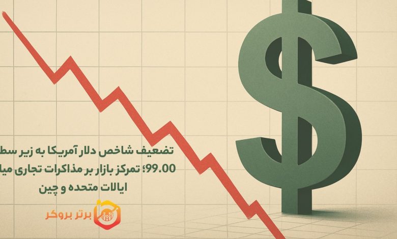 شاخص دلار امروز: تضعیف شاخص دلار آمریکا به زیر سطح 99.00