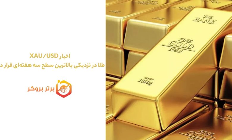 اخبار XAU/USD | طلا در نزدیکی بالاترین سطح سه هفته‌ای