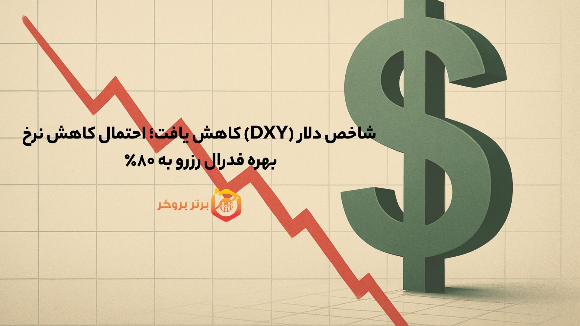 شاخص دلار (DXY) کاهش یافت؛ احتمال کاهش نرخ بهره فدرال رزرو به ۸۰٪ 