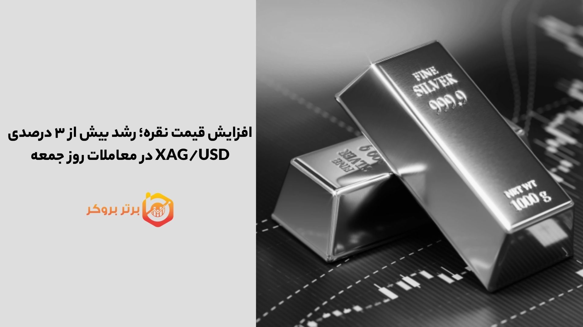 افزایش قیمت نقره؛ رشد بیش از ۳ درصدی XAG/USD در معاملات روز جمعه