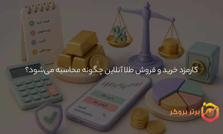کارمزد خرید و فروش طلا آنلاین چگونه محاسبه می‌شود؟