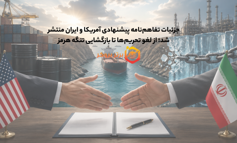 جزئیات تفاهم‌نامه پیشنهادی آمریکا و ایران منتشر شد؛لغو تحریم‌ها تا بازگشایی تنگه هرمز