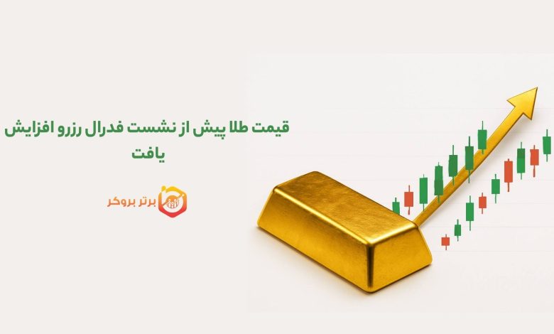 قیمت طلا پیش از نشست فدرال رزرو افزایش یافت 