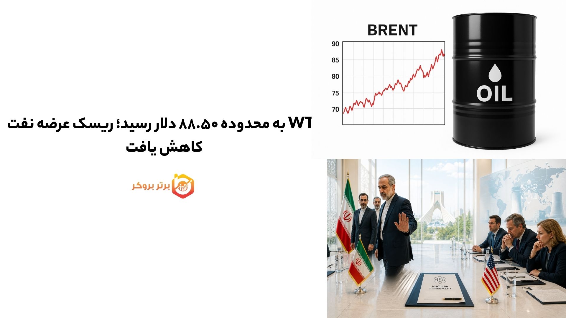 WTI به محدوده ۸۸.۵۰ دلار رسید؛ ریسک عرضه نفت کاهش یافت 